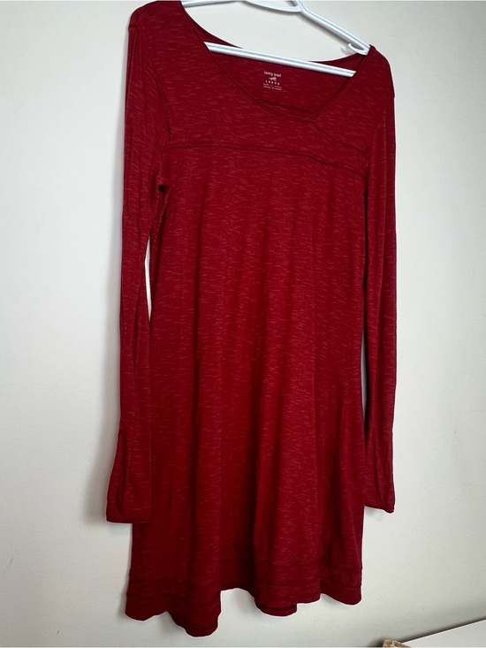 Horny Toad Dresses & Skirts - Horny Toad &Co Oolong Organic Cotton Blend Long Sleeve Dress Burgundy-Large